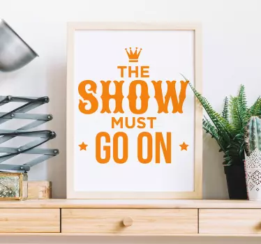 Tekstitarra Show must go on - Tenstickers