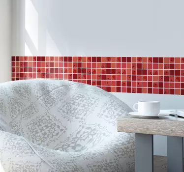Unikon mosaiikki koristereunus seinätarra - Tenstickers