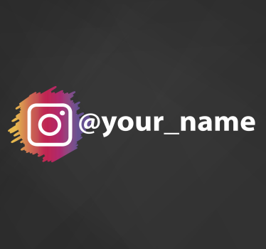 Instagram sosiaalisen median logo Kyltti tarrat - Tenstickers