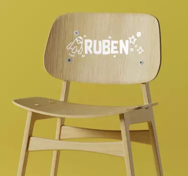 Muokattava tilan nimi henkilökohtainen tarra - Tenstickers