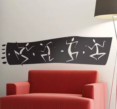 Afrikkalainen rajaseinä tarra - Tenstickers