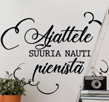 Ajattele suurta tekstitarraa - Tenstickers