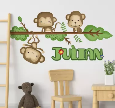 Apinat, joilla on nimi eläinseinä - Tenstickers