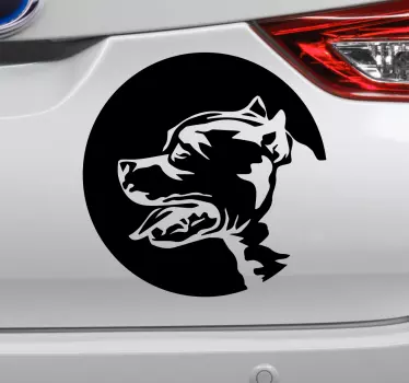 Autotarra amstaffi koira - Tenstickers