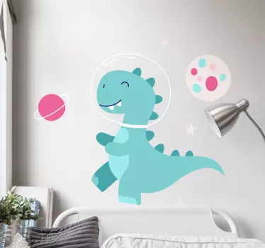 Avaruusdinosaurus ja kuu Dinosaurustarra - Tenstickers