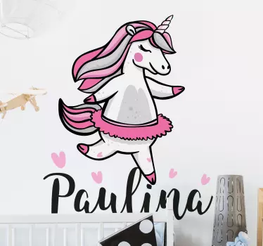 Balettijouhevainetarina seinätarra lastenhuone - Tenstickers