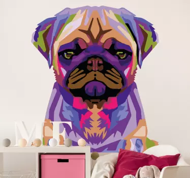 Bulldog splash värit Koiratarra - Tenstickers