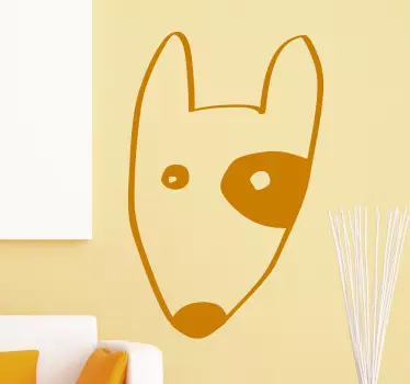 Bullterrieri-tarra - Tenstickers
