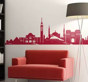 Cairo egypt skyline tarra olohuoneen seinän sisustus - Tenstickers