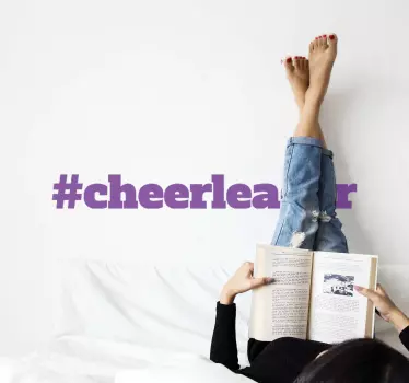 #cheerleader muut urheiluaiheiset seinätarrat - Tenstickers