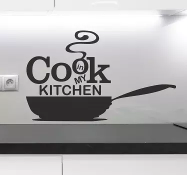 Cook In My Kitchen Sisustustarra - Tenstickers