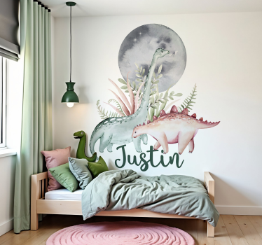 Dinosauruskohtaus seinätarra - Tenstickers