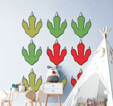 Dinosaurusten jalanjälki Dinosaurustarra - Tenstickers