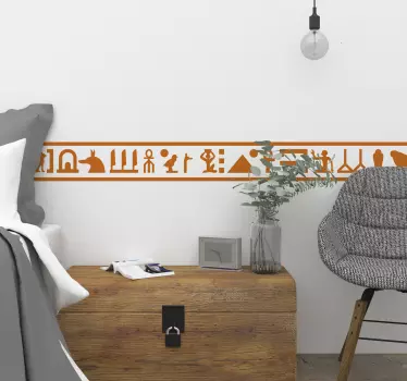 Egyptiläisen hieroglyfien rajatarra - Tenstickers