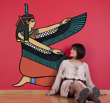 Egyptiläisen jumalattaren seinä tarra - Tenstickers
