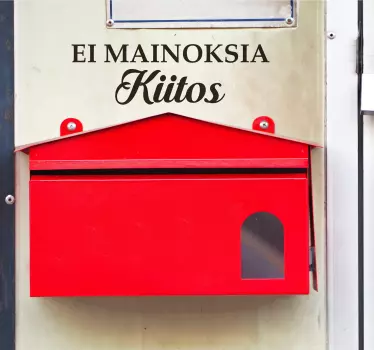 Ei mainoksia tekstitarra - Tenstickers