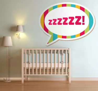 Elävä puhekupla seinätarra lastenhuone - Tenstickers