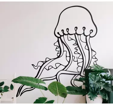 Elegant meduusatarran ääriviiva - Tenstickers