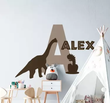 Ensimmäinen dinosaurusten kanssa seinätarra - Tenstickers