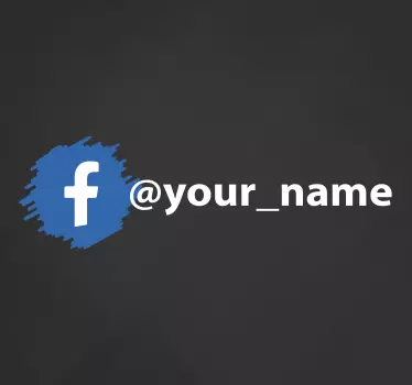 Facebook sosiaalisen median logo Kyltti tarrat - Tenstickers
