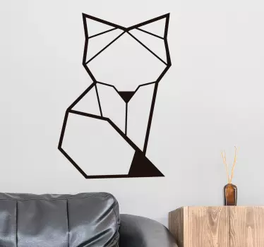 Geometrinen kettu sisustustarra - Tenstickers