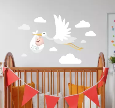 Haikara vauvan seinämerkinnöillä lapselle - Tenstickers