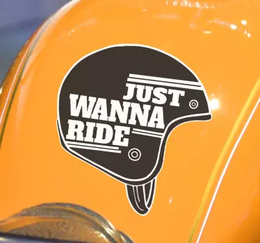 Haluamme vain ajaa moottoripyörä tarroja - Tenstickers