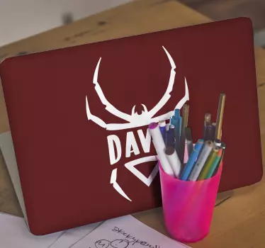 Hämähäkki tunnus logo Läppäritarrat - Tenstickers