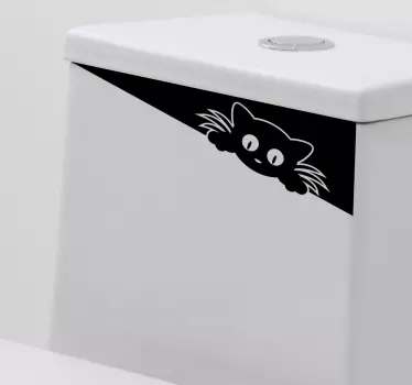Hauska piirustus wc-tarralle - Tenstickers