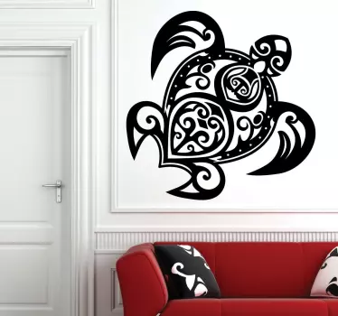 Heimojen kilpikonna tarra - Tenstickers