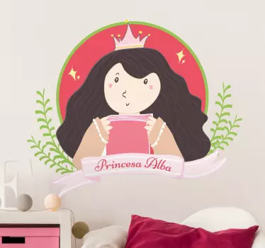 Henkilökohtainen prinsessa tarinatarrat - Tenstickers