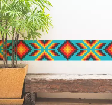 Huichol meksikolaisen taiteen reunatarra - Tenstickers