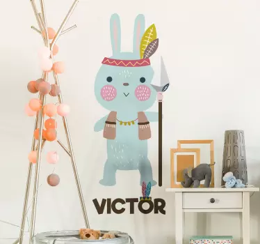Indian kani yksilöllinen tarra - Tenstickers
