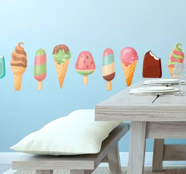 Jäätelö koristereunus - Tenstickers