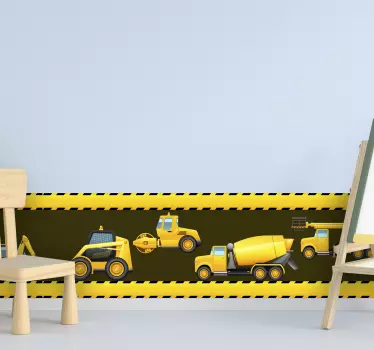 Kaivurin reunan tarra - Tenstickers