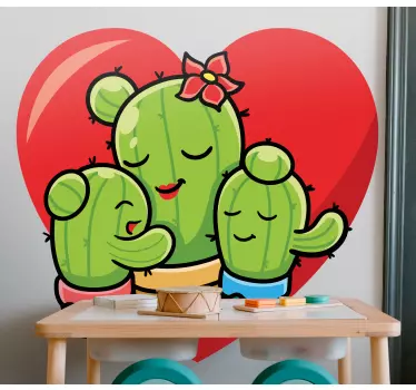 Kaktusperheen rakkauseläintarra - Tenstickers