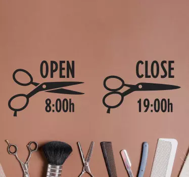 Kampaaja aikataulu muut tekstit tarra - Tenstickers