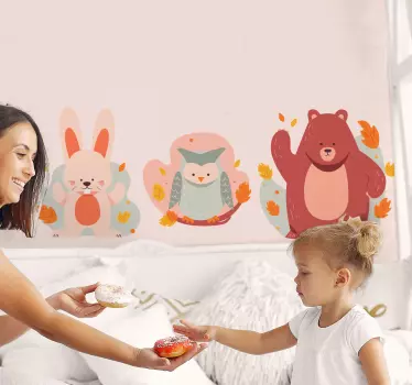 Karhu- ja puukaneja Eläintarrat - Tenstickers
