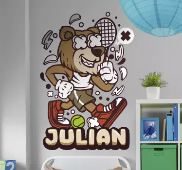 Karhu tennis seinätarra - Tenstickers
