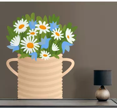 Kasvitarra kukka-asetelma maljakko - Tenstickers