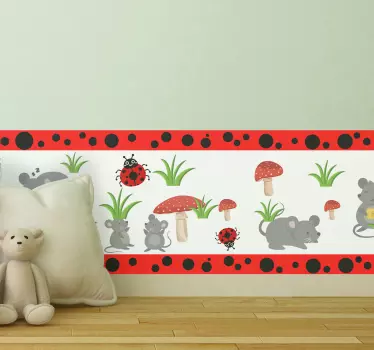 Kasvitieteellinen jalkalista tarra - Tenstickers