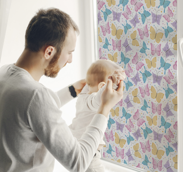 Kaunis perhonen ikkunatarra - Tenstickers