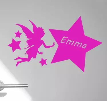 Keiju ja nimetty tähdet fantasia sisustus - Tenstickers