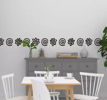 Kierre- ja kukkareunus - Tenstickers
