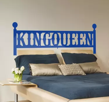 King & queen päätytarra - Tenstickers