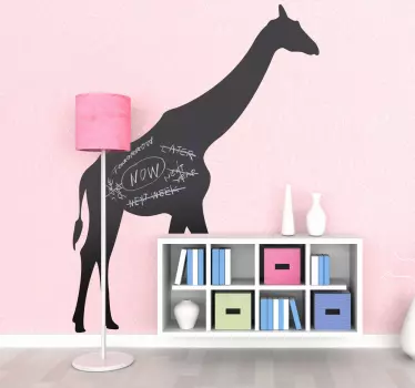 Kirahvi siluetti -taulu tarra - Tenstickers