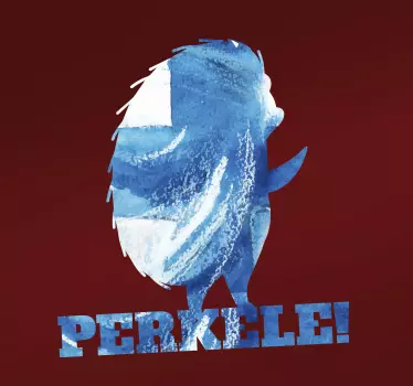 Kiroava siili suomi muut tekstit tarra - Tenstickers