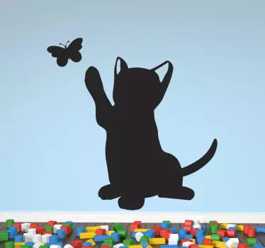 Kissa ja perhonen eläintarra - Tenstickers