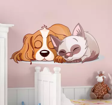 Kissa & Koira Sisustustarra - Tenstickers