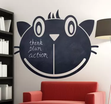 Kissan kasvotaulu tarra - Tenstickers